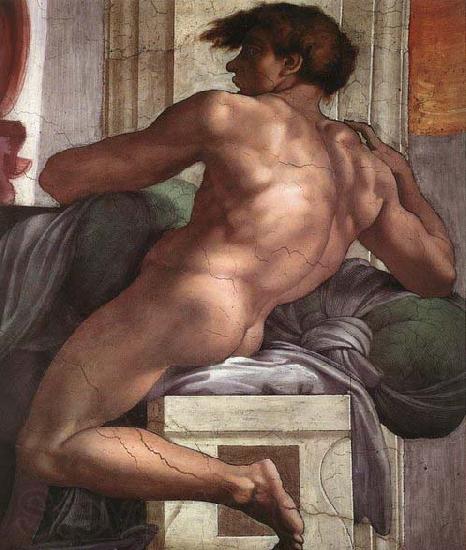 Michelangelo Buonarroti Ignudo France oil painting art